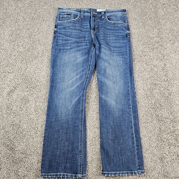 Axel Other - TK Axel Jeans Mens 37x31 Blue Slim Bootcut Cowboy Western Distressed Workwear